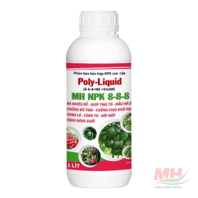 MH NPK 8-8-8/ Poly-Liquid (8-8-8+ME+5%SWE) (Chai 1 lít)