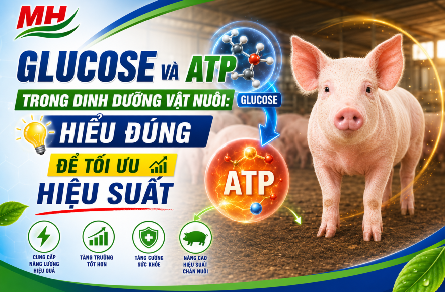 GLUCOSE VÀ ATP TRONG DINH DƯỠNG VẬT NUÔI: HIỂU ĐÚNG ĐỂ TỐI ƯU HIỆU SUẤT